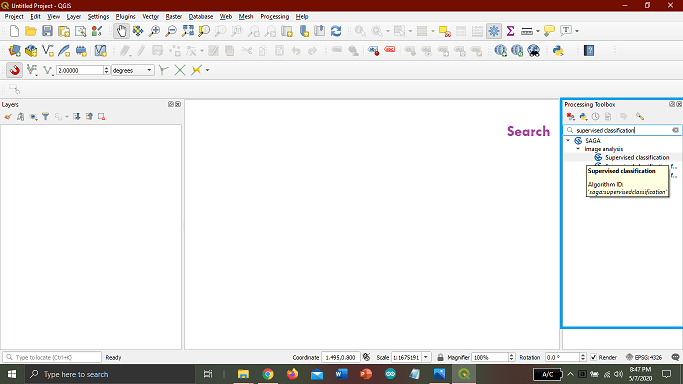 QGIS toolbar