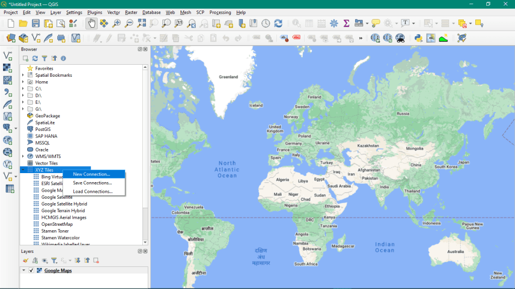 Add Basemap in QGIS