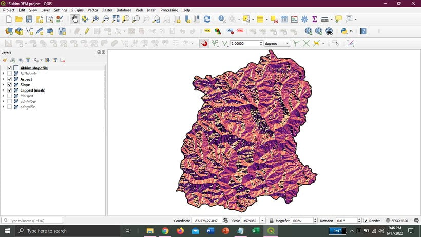 Terrain Analysis from DEM in QGIS