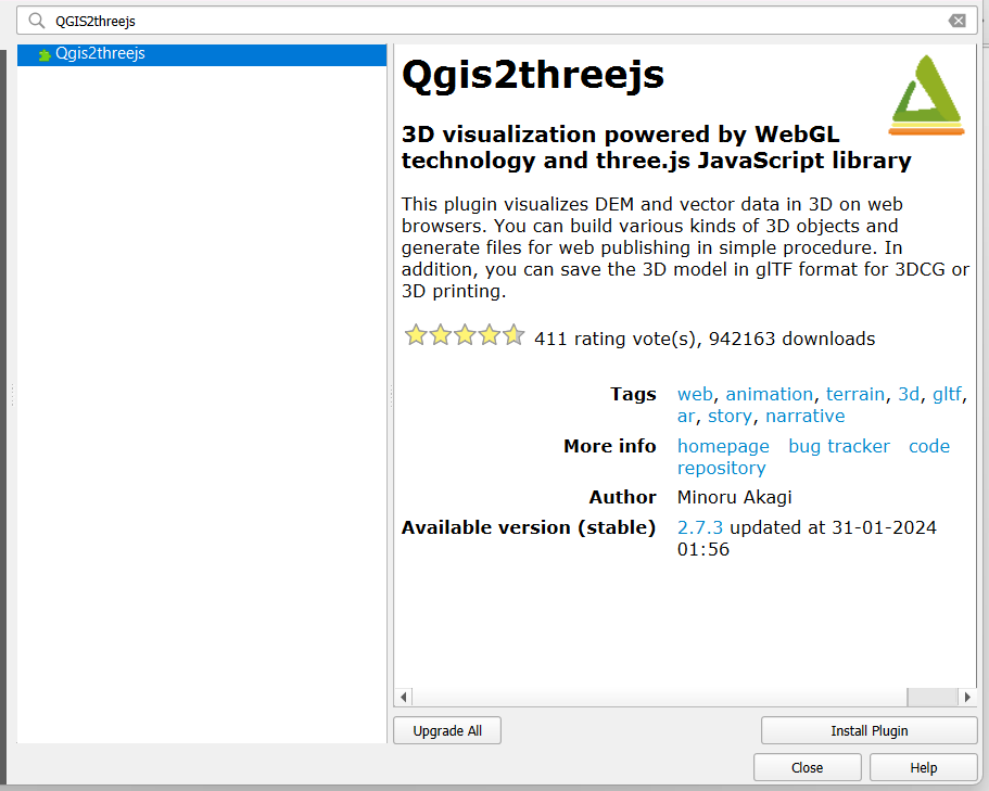 QGIS2threejs