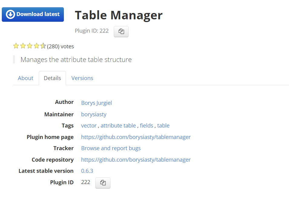 Table Manager